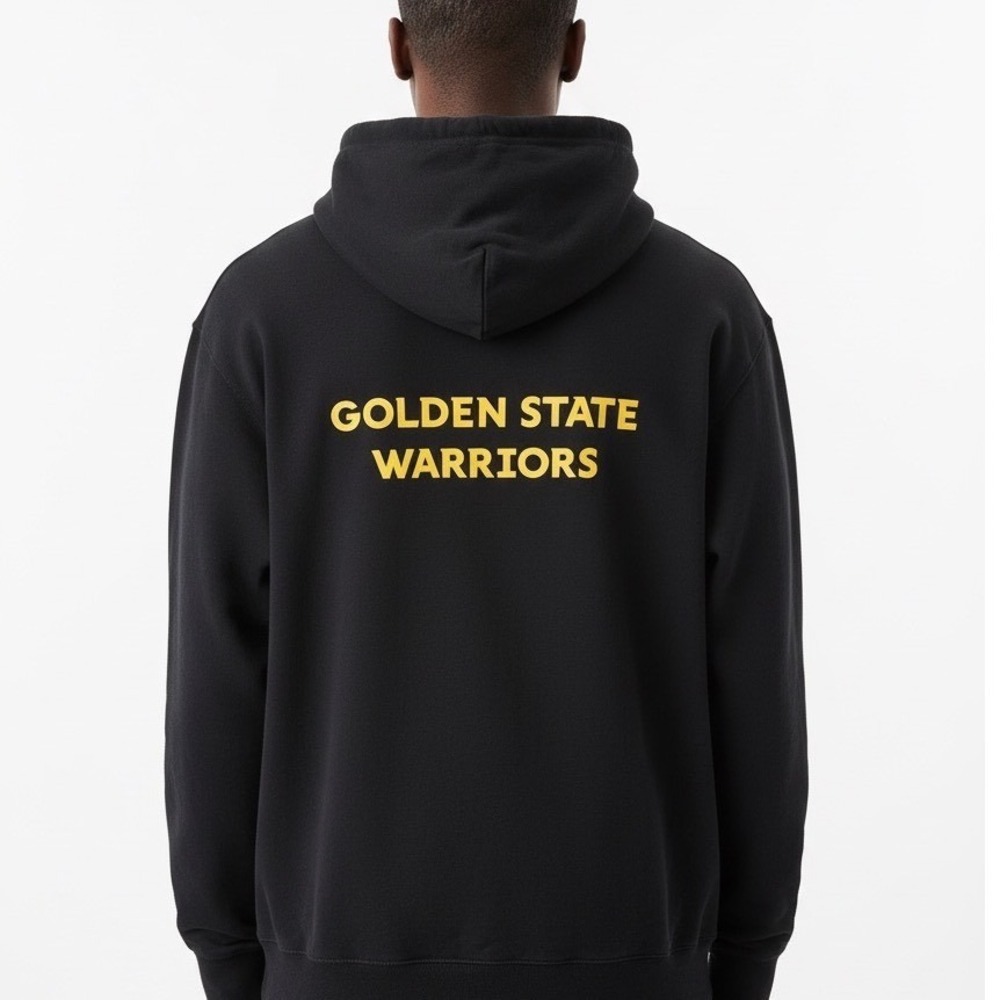 NBA CON Golden State‎ Warriors Black Hoodie Pullover Mens L - Picture 11 of 11